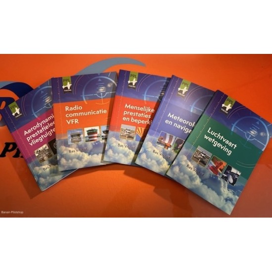 Complete set PPL/LAPL Theorie (5 boeken) plus Praktische Vlieginstructie voor LAPL en PPL Complete set PPL/LAPL Theorie (5 boeken) plus Praktische Vlieginstructie voor LAPL en PPL