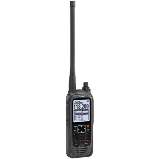 ICOM Aviation Radio Handheld IC-A25CE (#33) Lite - 8.33 & 25 kHz Channel Spacing, COM Channels