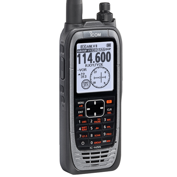 ICOM A25NE VHF AIR BAND NAV COM GPS RADIO WITH BLUETOOTH