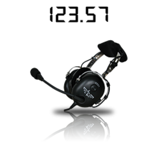 APcom headset 123.57 black second hand APcom headset 123.57 black second hand