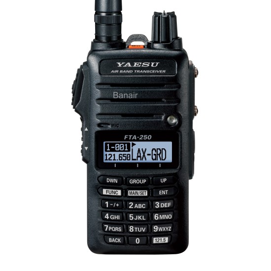 Yaesu FTA-250L Airband Transceiver - 8.33 and 25 KHz Frequency Pattern